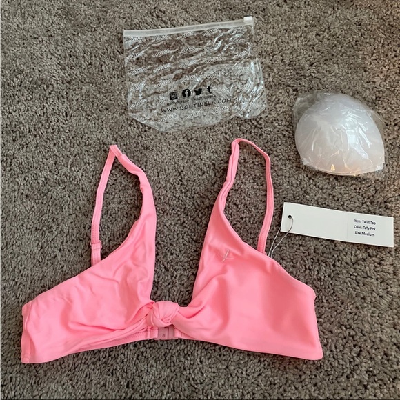 BoutineLA taffy pink twist top - Picture 2 of 5